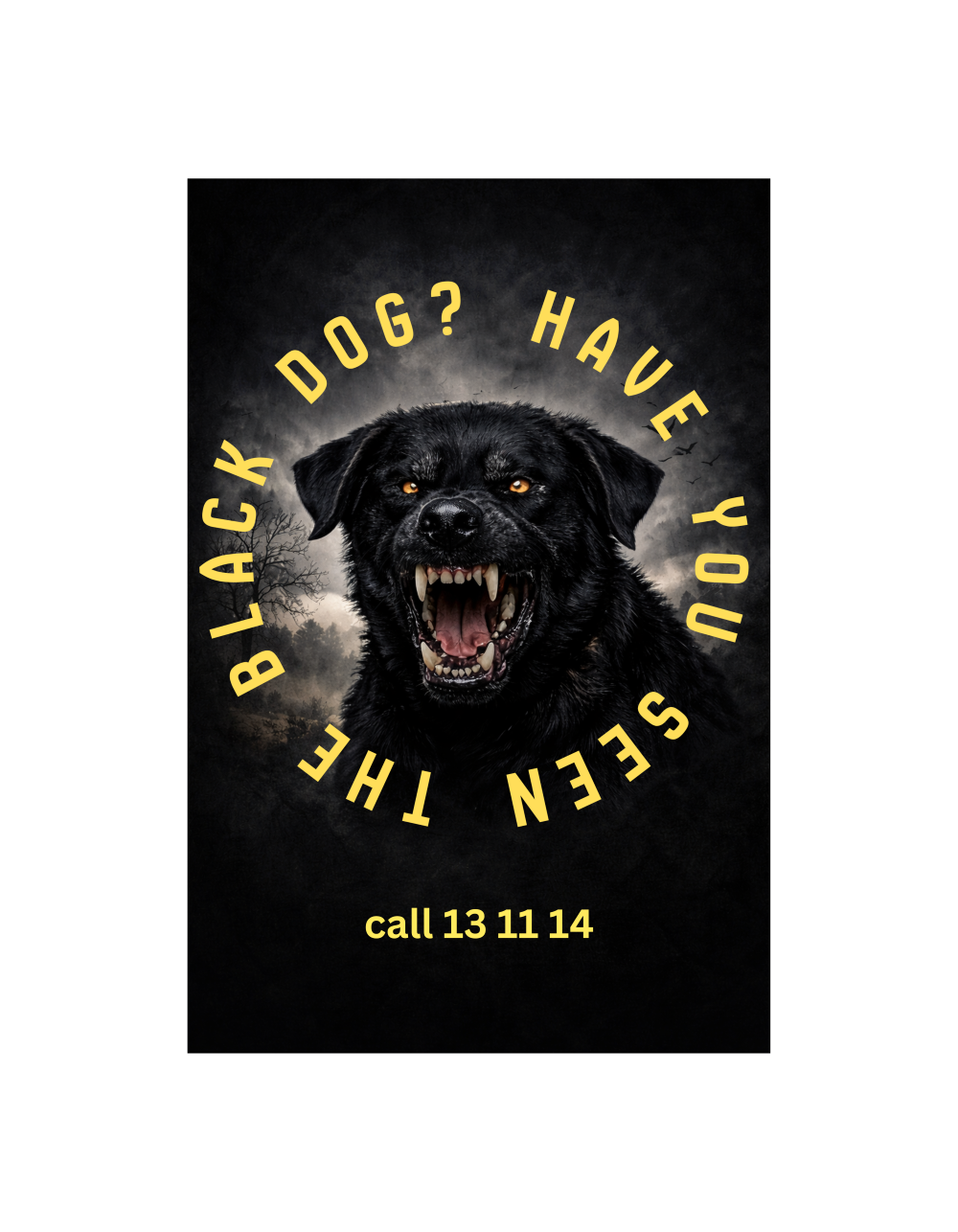 Black Dog - Mental Health Awareness T-Shirt
