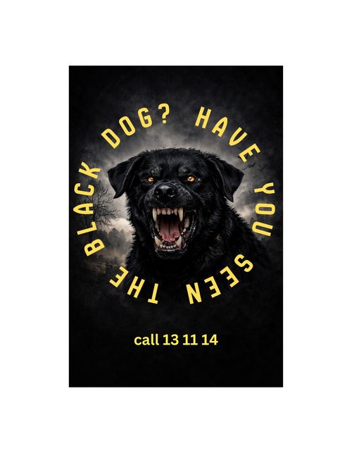 Black Dog - Mental Health Awareness T-Shirt